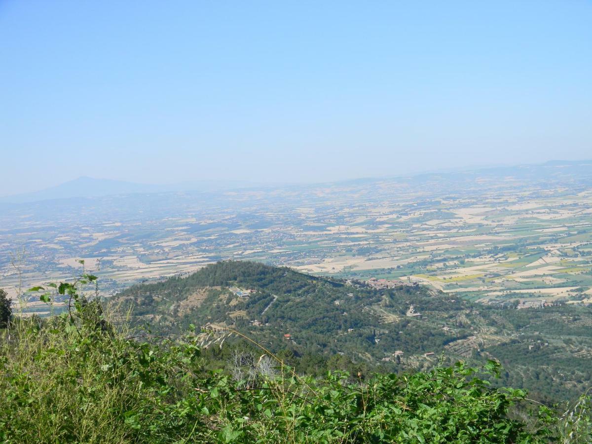 La Casa Gialla Belvedere Cortona Exteriér fotografie